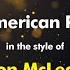 Don McLean American Pie Karaoke Version From Zoom Karaoke