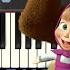 Masha And The Bear The Grand Piano Lesson EASY BEGINNER Piano Tutorial Sheet Music