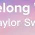 You Belong With Me Taylor Swift Lyrics