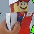 Mario Becomes Super Mario Big Shoot Fire Tanooki Spin Tail Glow Up Super Star Cardboard Diy