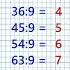Таблица деления на 9 деление Maths математика