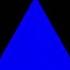 Blue Triangle Black Background Right To Left Shorts