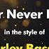 Shirley Bassey Never Never Never Karaoke Version From Zoom Karaoke