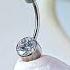 Titanium Zircon Stone Belly Ring Piercing Jewelry