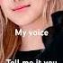 Tell Me If You Want Me To Sing A Song