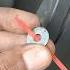 Repairing A Plastic Bumper Clip Using Ties And Washers