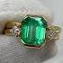 Self Taught Jeweler Making A Three Stone Gold Emerald Diamond Ring I Lost Wax Casting Method