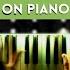 Reflections Of Mufasa The Lion King Soundtrack Hans Zimmer Piano Cover Tutorial