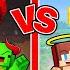 Mikey DEVIL Vs JJ ANGEL Wishing Well Survival Battle In Minecraft Maizen