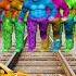 Golden Colors Cute Rabbit Baby Vs Herd Of Bigfoot Train Driver Tom Funnyvideo