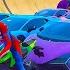 الأبطال الخارقين على دراجة نارية Superheroes On A Motorcycle Ride On The Stairs With Sharks GTAV