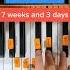 7 Weeks And 3 Days Easy Piano Tutorial