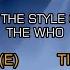 The Who Who Are You Karaoke