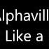 Alphaville Sounds Like A Melody LYRICS