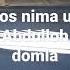 Ixlos Nima U Abdulloh Domla