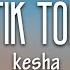 Kesha TiK ToK Lyrics