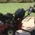 Loading A X Mark Walk Behind Mower Using Ramp Buddy Receiver Hitch Mounted Loading System