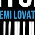 Demi Lovato Anyone Karaoke SLOWER Acoustic Piano Instrumental Cover Lyrics MALE HIGHER KEY