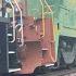 3 Locomotive Train On Bridge W Green Monster Locomotive CSX Under NS Fast Train With LOUD DPU