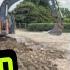 Volvo Digger Working To The Level On New Pad