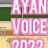 Ayano Voice Lines 2022