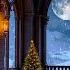 Luxurious Christmas Gothic Castle Ambiance Cozy Winter Night With Snow Jazz