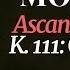 Mozart Ascanio In Alba K 111 Ouverture