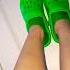 Green Crocs And Green Socks