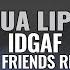 Dua Lipa IDGAF Two Friends Remix