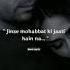 Jinse Mohabbat Ki Jaati Hai Na Shayari Love Story Sad Status Broken Heart Viralshort Mohabbat Sad