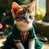 A Tiny Cat S Ancient Discovery Reads Dreams Dozes Off In A Magical Journal