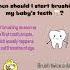 When Should You Start Brushing Ur Baby S Teeth Awareness Brushing Momtips Oralhealth Teeth