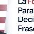 La Fórmula Universal Para Construir Y Decir Cientos De Frases En Inglés