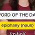 What Does Epiphany Mean Learnenglish Learnenglishvocabulary Wordoftheday Advancedwords