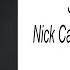 Jesus Alone Nick Cave And The Bad Seeds Lyrics