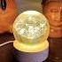3D Galaxy Crystal Ball Lamp Nightlamp 3dlamp Galaxy Moon Homedecor Decor Amazonfinds Lamp