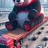 Evolution Of Panda Big Panda Transporting In Truck 1 Cat Cute Panda Shorts