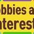 Hobbies And Interests What Do You Like Doing Kids Vocabulary Learn English For Kids