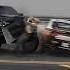 Blacked Out Ram TRX DRIVER GOES CRAZY RUNNING OVER COPS