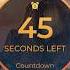 00 45s NO ALARM 45 Second COUNTDOWN With Tick Tock Sound Every Second Can Loop Can Repeat