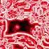 SpongeBob And The Cave In Scary Red Neon Effect