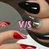 Black V S Red Nails Dress Phone Eyes Lipstick Etc Like Subscribe Comment