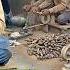Amazing Process Of Making Pocket Knife LockBack Damascus Folding Knife Factory Mass Production