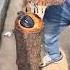 The Process Of Joining Two Logs Using A Sealant