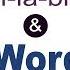 Syllables And Word Stress English Pronunciation Lesson