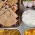 Dinner Thali Vegetable Paratha Curd Viralthali Youtubeshorts