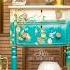 Complete Makeover Color Drenched Nighstand With Whimsy Using Transfers By Redesign With Prima Diy
