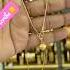 GOLD Plated Chain With Heart Dollar