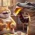 Undead Funeral March Ugress Cat Dog Crocodile Cute Fusion Beautiful Pet Funny Animal Aiart