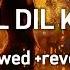Pal Pal Dil Ke Paas Version 2 Slowed And Reverb
